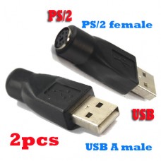 Adaptadores PS2 a USB 2.0 para Teclado y Raton